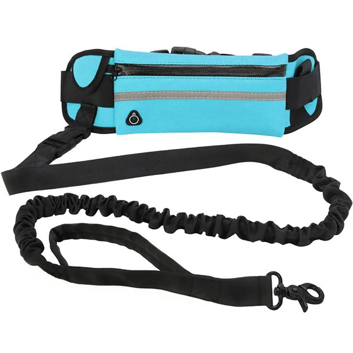 Hands Free Dog Leash for Running Walking Reflective Leash with Waist Bag Retractable Elastic Belt Dog Traction Rope Pet Products