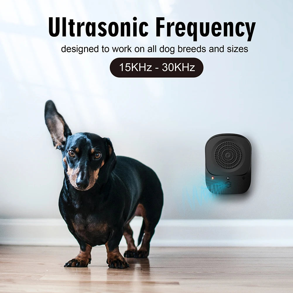 Ultrasonic Dog Barking Stop Device 4 Level Stop Barking Training Device Dog Barking Control Devices for Small Medium Large Dogs