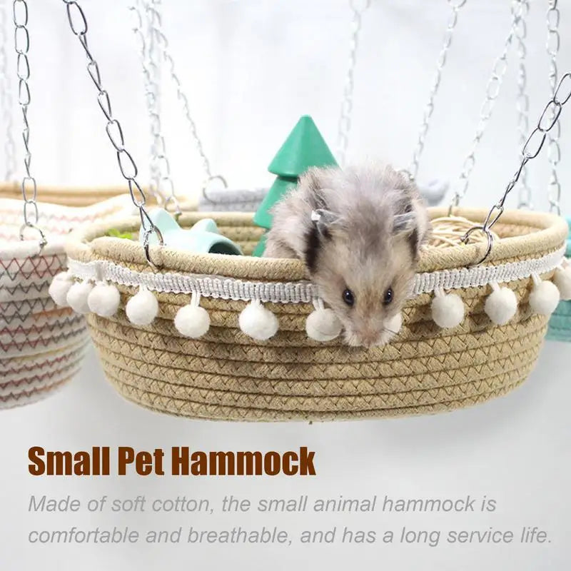 Guinea Pigs Hammock For Cage Chinchilla Hammock Hamster Bed Pet Hammock Basket Warm Small Hangings Hammock Ferret Cage